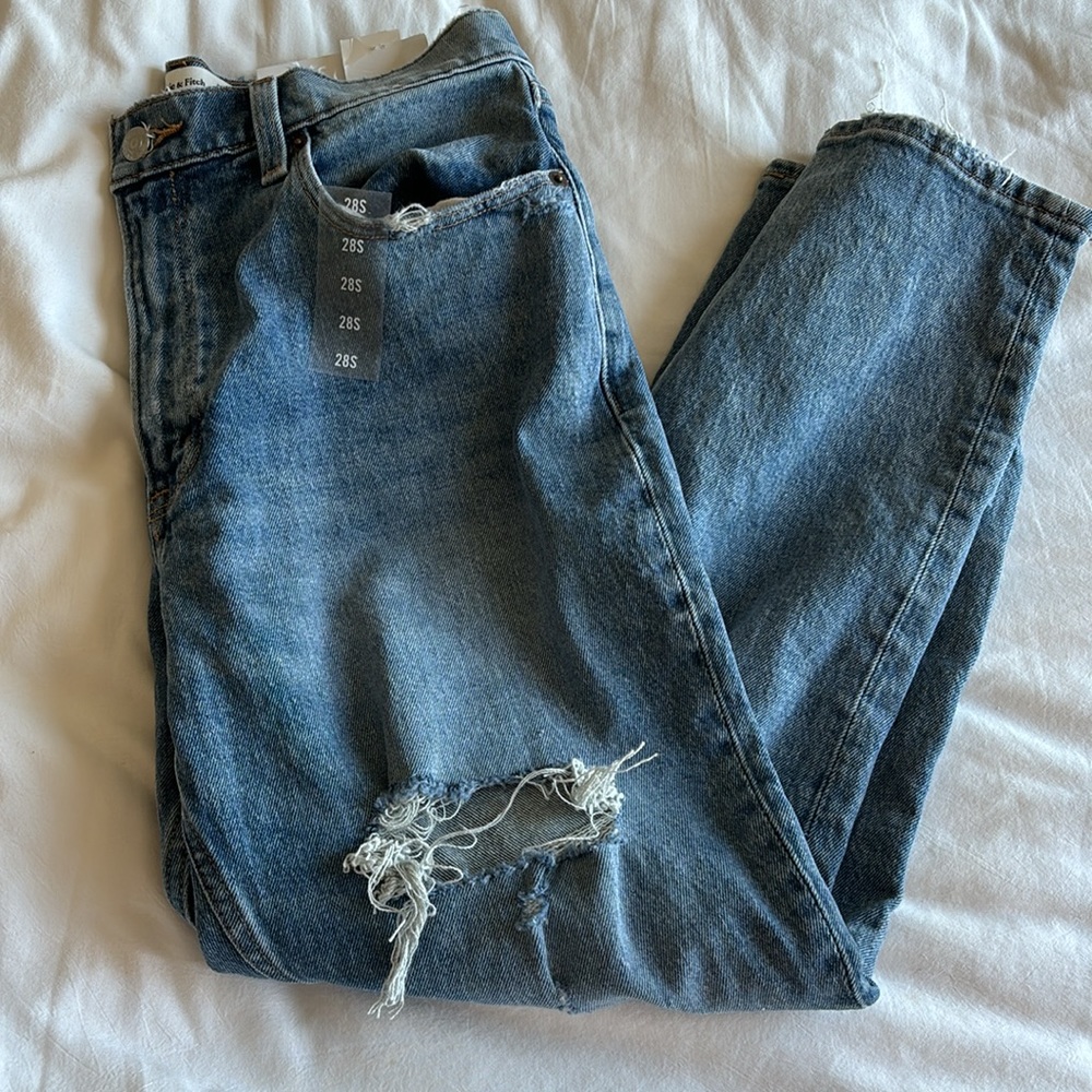 Abercrombie High Rise Mom Jeans